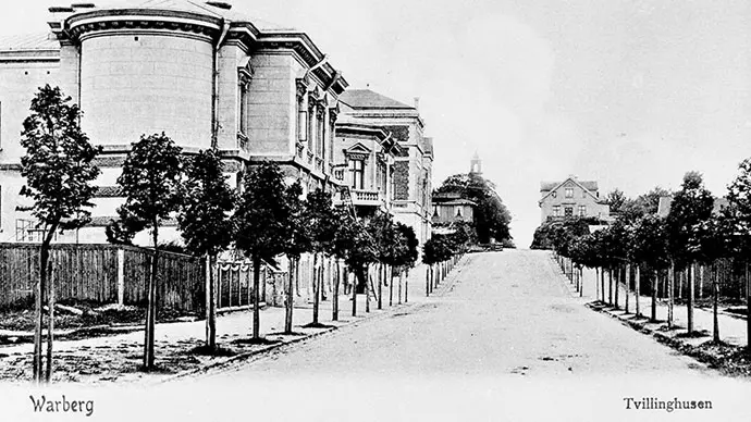 Tvillinghusen, historisk bild från 1898.
